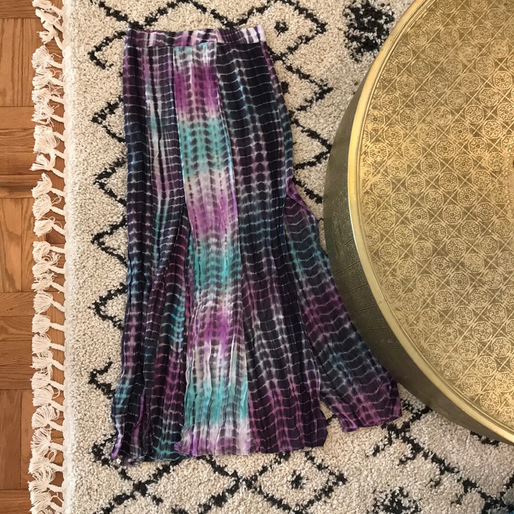 LOVERS + FRIENDS tie dye maxi skirt